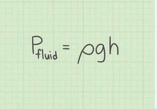 What is the formula to calculate liquid pressure?/