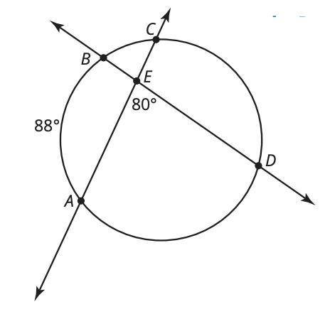 Determine the measure of CD from the diagram below.