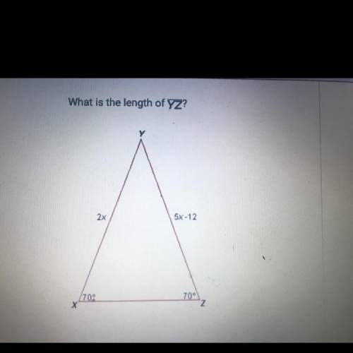 What is the length of side YZ?