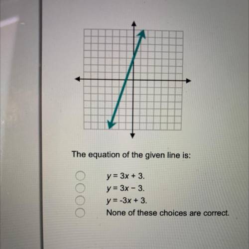 The equation of the given line is....?