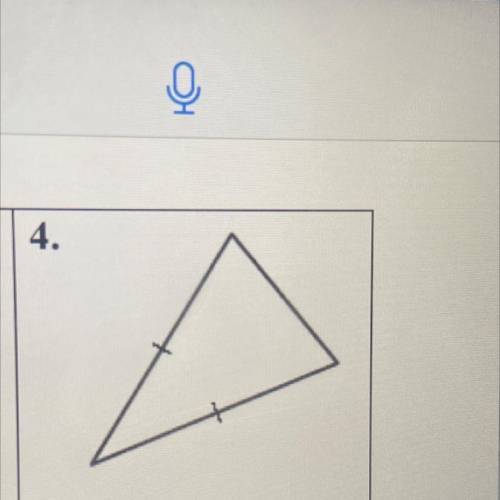 Classify the triangle by its sides