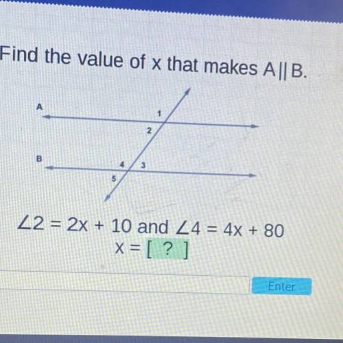 Find the value of x that makes A || B.
3
Z2 = 2x + 10 and 24 = 4x + 80
x = [?]