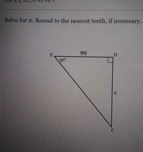 Round to the nearest tenth. I need help ​