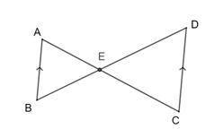 (15 Points) Using the diagram below. Prove that triangle ABE is similar to CDE using a paragraph pr