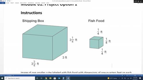 i want to find out how many fish food boxes can fit into the shipping box my answer is 36 but i nee