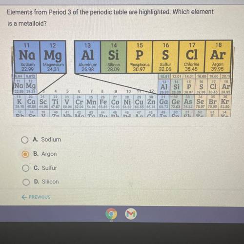 HELP PLSS I CANT FAIL!!!

Elements from Period 3 of the periodic table are highlighted. Which elem