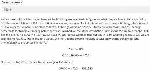 A 68 year old retiree has a pension savings of $40,000, a 401k of $63,000, and an IRA account of $59