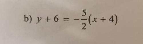Rewrite the following linear equation in general form​