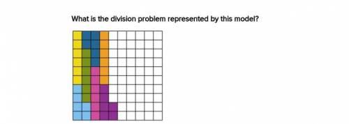 What is the division problem represented by this model?