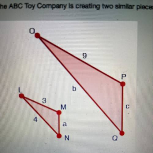 The ABC Toy Company is creating two similar pieces for board game, as shown below. Find the value o