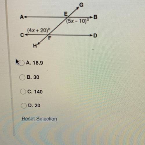 AB|CD
Find the value of x.