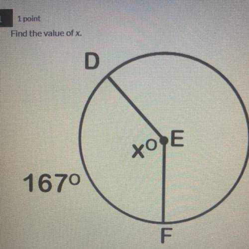 Find the value of x. 
is this the correct answer?