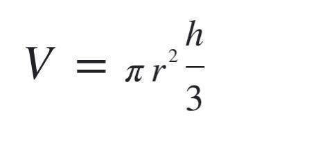 If 2+2 = 4, then what is the formula of a cone. F R E E POINTS!
