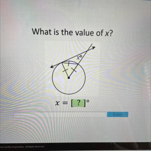 Co
Acellus
What is the value of x?
Help Resources
x = [?]°
Enter