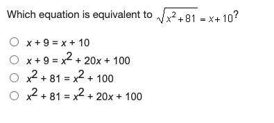 Which is equivalent (Algebra ll)