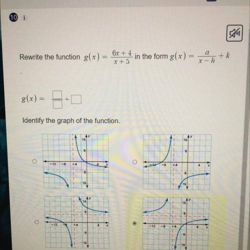 PLESE HELP WITH ANSWER. rewrite the function in the given form