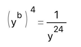 What is the value of b in this equation?
A. -20
B. -6
C. 6
D. 20