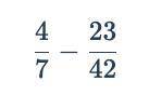 Evaluate the expression shown below and write your answer as a fraction in simplest form.