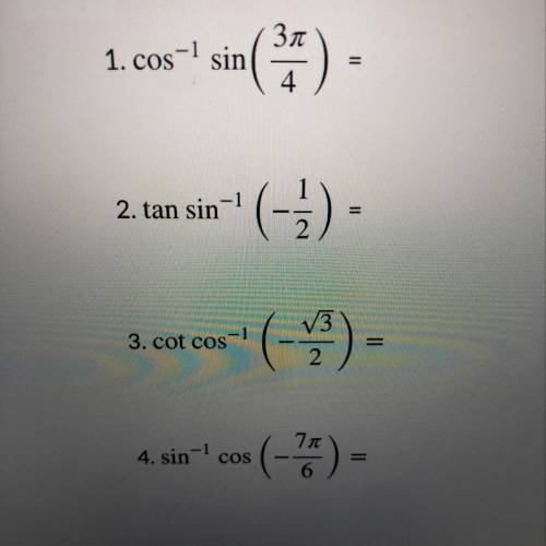 Help me find the exact values please.