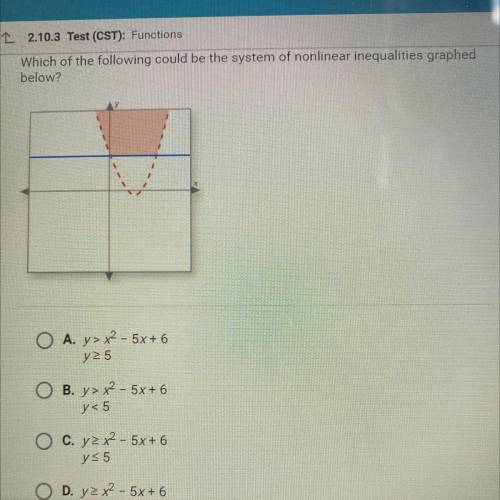 Help someone 
D has also y<5 at the end