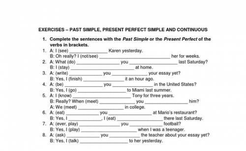 Past simple or the present perfect