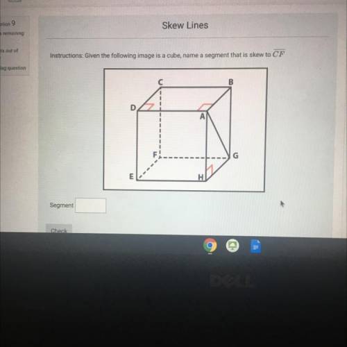 Skew lines
What is the segment
