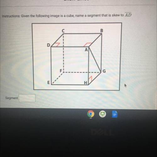 Skew lines 
What is the segment