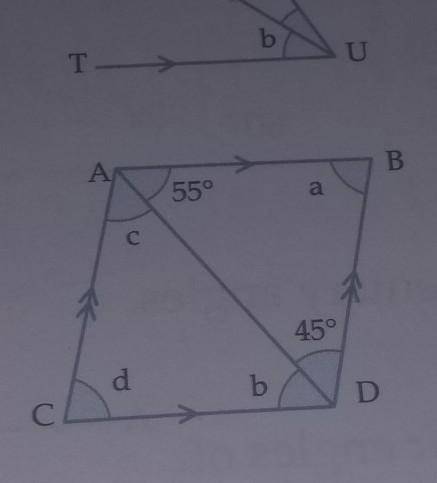 Find the size of each of the unknown angles.

plz solve this question fast as soon as possible wit