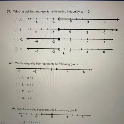 Hello! 
i need help with question 67 & 68