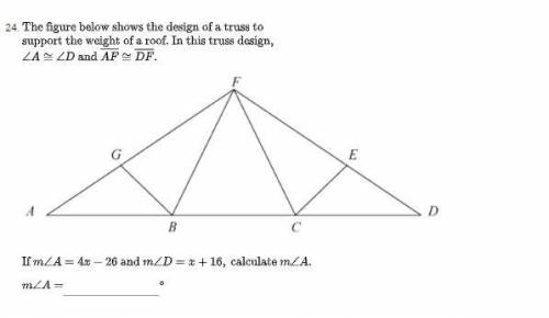 The figure below shows the design of a truss to support the weight of a roof. In this truss design,