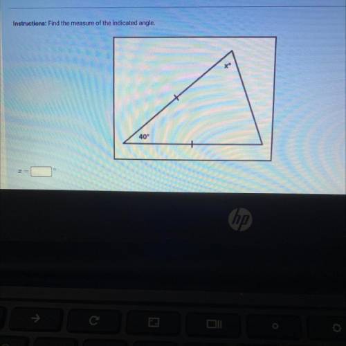 Find the measure of the indicated angle measurements