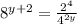 8^{y+2}=\frac{2^4}{4^{2y}}