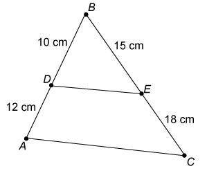 Is △DBE similar to △ABC? If so, which postulate or theorem proves these two triangles are similar?