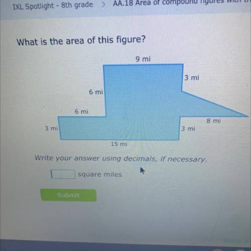 HELP 
what is the area of this figure