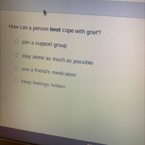 How can a person best cope with grief