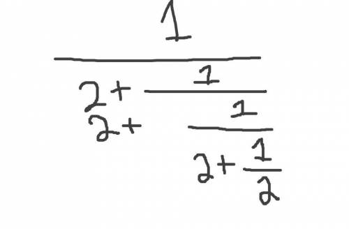 Express the extended fraction at the right as a simple fraction in lowest terms.