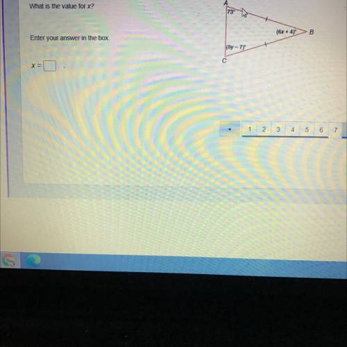 Please help ASAP!!! 
What is the value of X