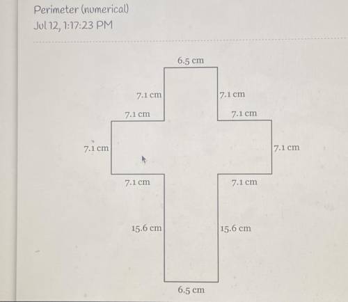 Perimeter (numerical) cm