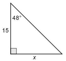 Determine the value of x.

Question options:
A) 72.64 units
B) 12.86 units
C) 16.66 units
D) 1.11