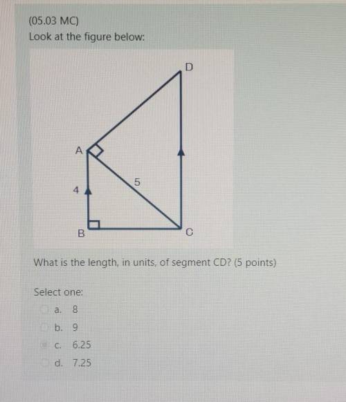 What is the length, in units, of CD.

As you can see in the image I already got it correct but I k