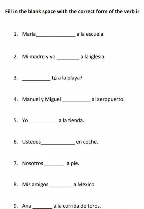 Write the past tense Spanish verb​