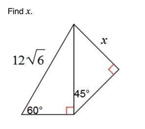 Use the figure to find x.