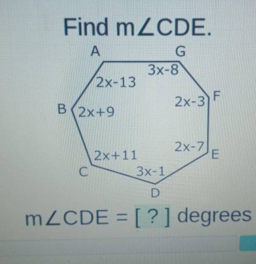 Please help! find measure of CDE ​