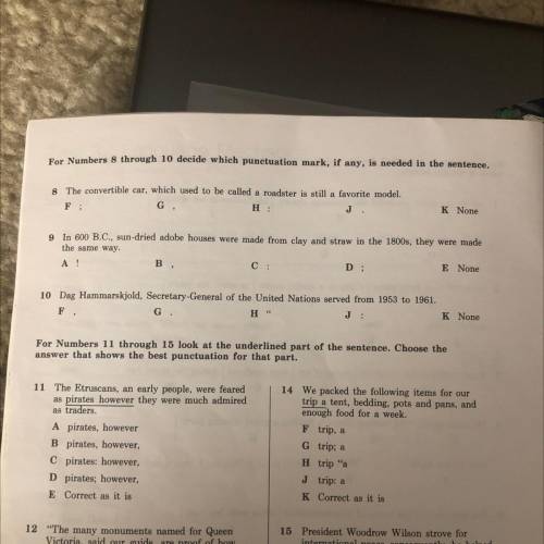 Can someone help me with 8,9, and 10?