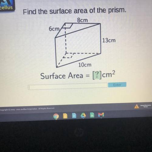 Help Please
Find The Surface Area Of The Prism