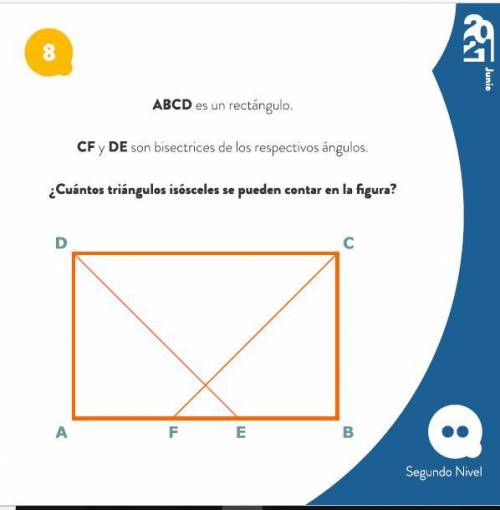 (Imagen Anexada) ABCD es un rectángulo

CF y DE son bisectrices de los respectivos ángulos
¿Cuánto