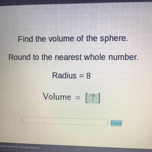 Help Please!!!
Find volume of the sphere
