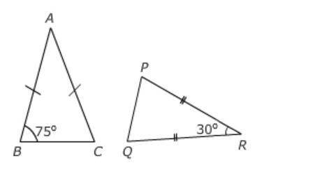 Identify the correct explanation and the similarity statement for the similar triangles.

A: By th