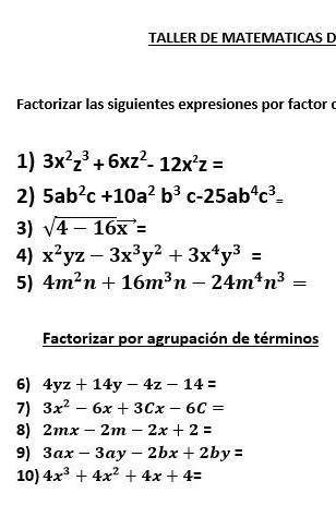 Factoriza las siguientes expresiones por factor común

1) 3×²z³ +6×z² -12×²z =2) 5ab²c +10a²b³c-25