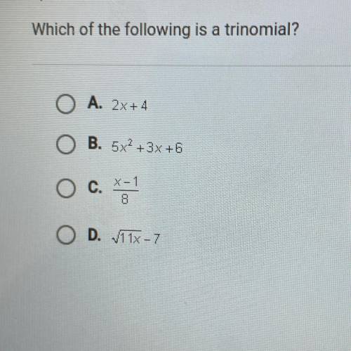 Which of the following is a tinomial